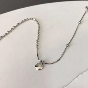 New Sterling Silver 925 Lucky Coin Adjustable Anklet Bracelet